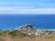 Emerald Point, viewed from Abalone Point Lookout. The panoramic view stretches (L-R) from Dana Point, past Laguna Beach, Two Rock Point, Emerald Point, Abalone Point, Crystal Cove, Catalina Island (distant), Reef Point, Palos Verdes (distant), and Pelican Point, to Newport Beach.