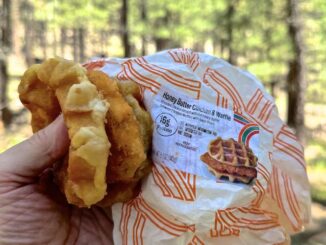 Enjoying some quality hiking food at the junction of Alder Canyon and West Fork Alder Canyon.